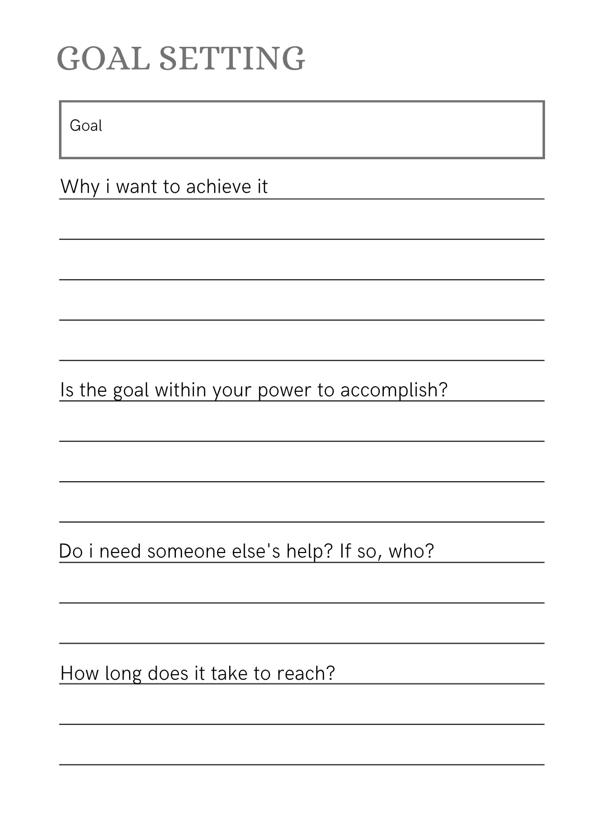 Goal Planner
