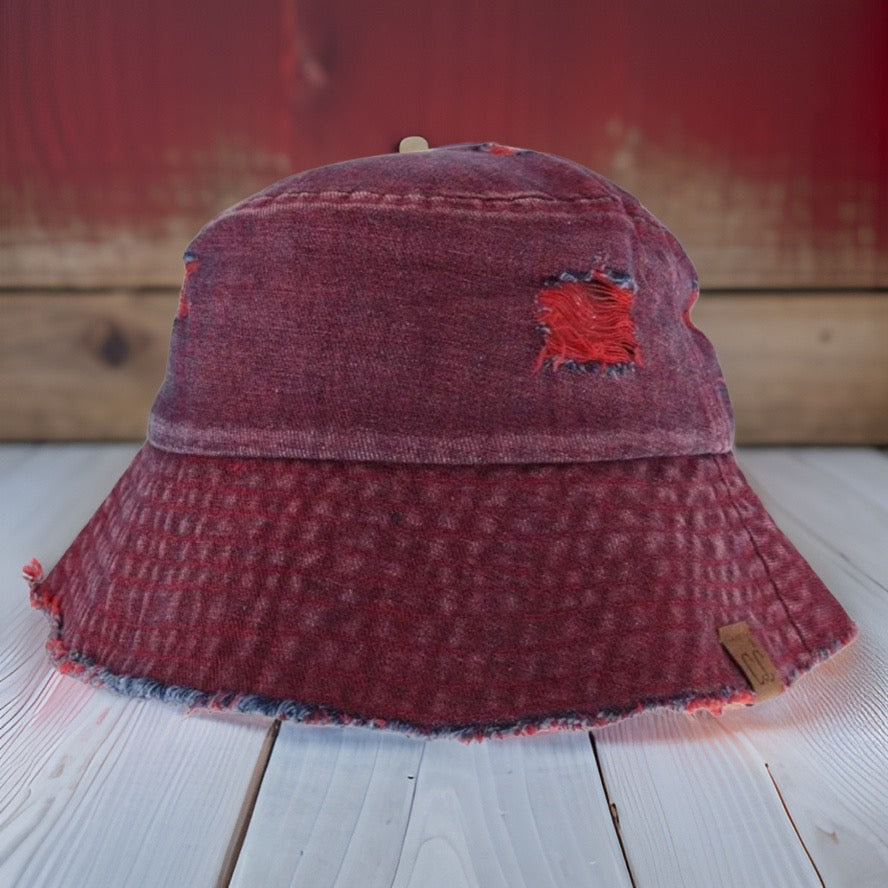 CC Stone Washed Denim Bucket Hat