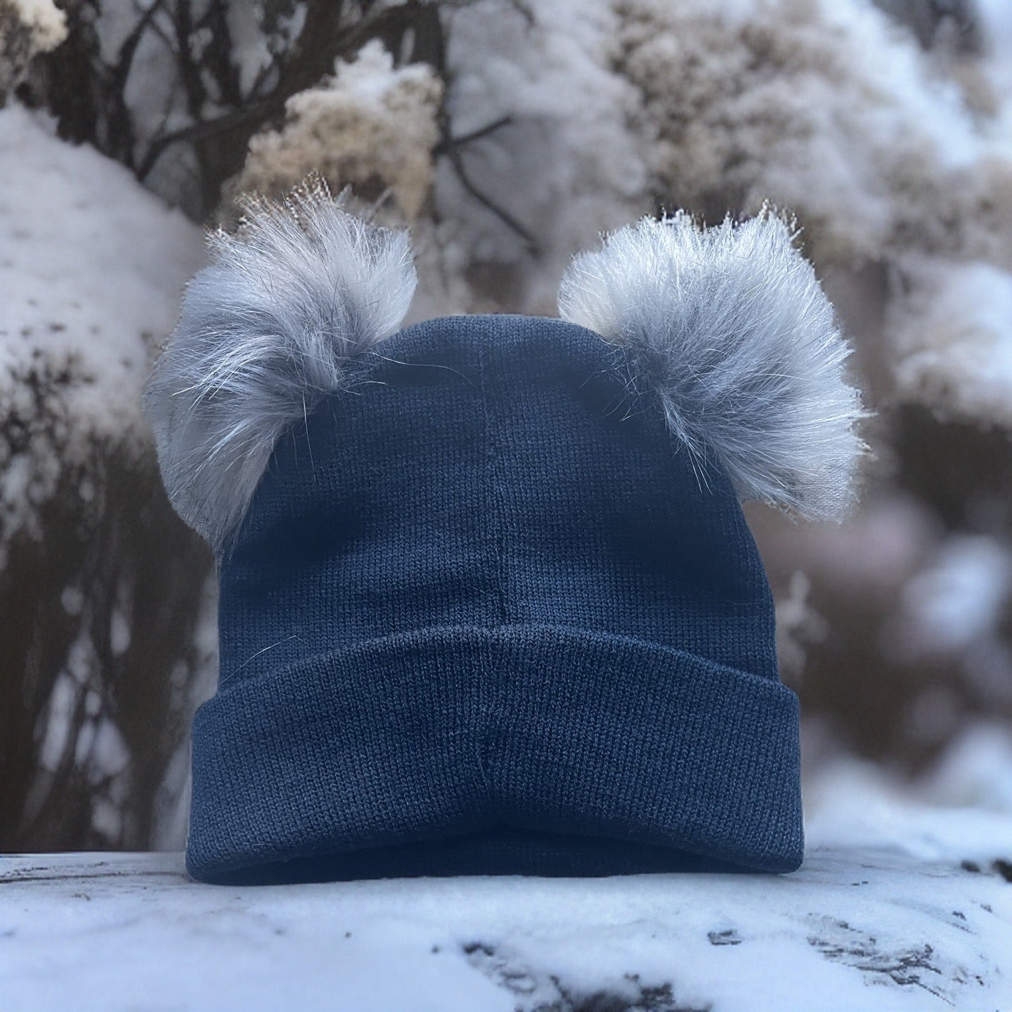 Double Pom Pom Baby/Kids Beanie