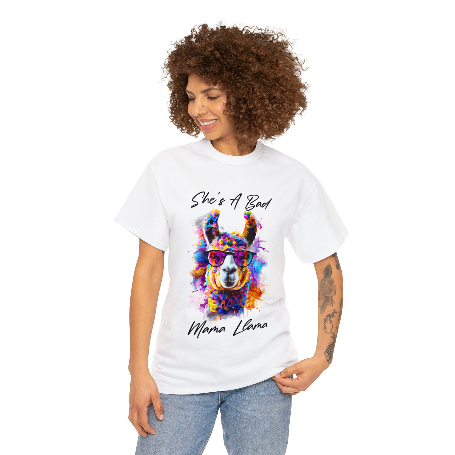 She's A Bad Mama Llama T-shirt