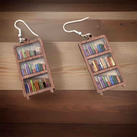 Book Lovers Dangle Earrings