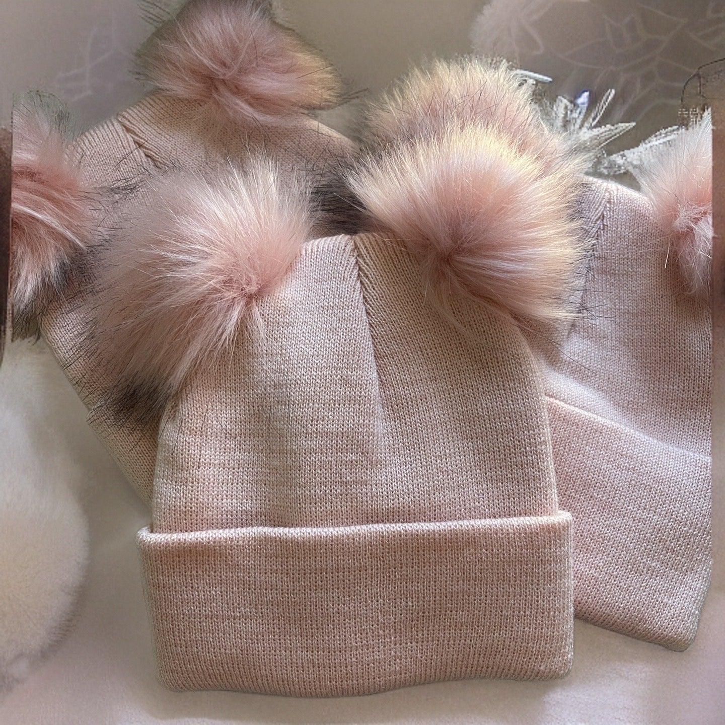 Double Pom Pom Baby/Kids Beanie