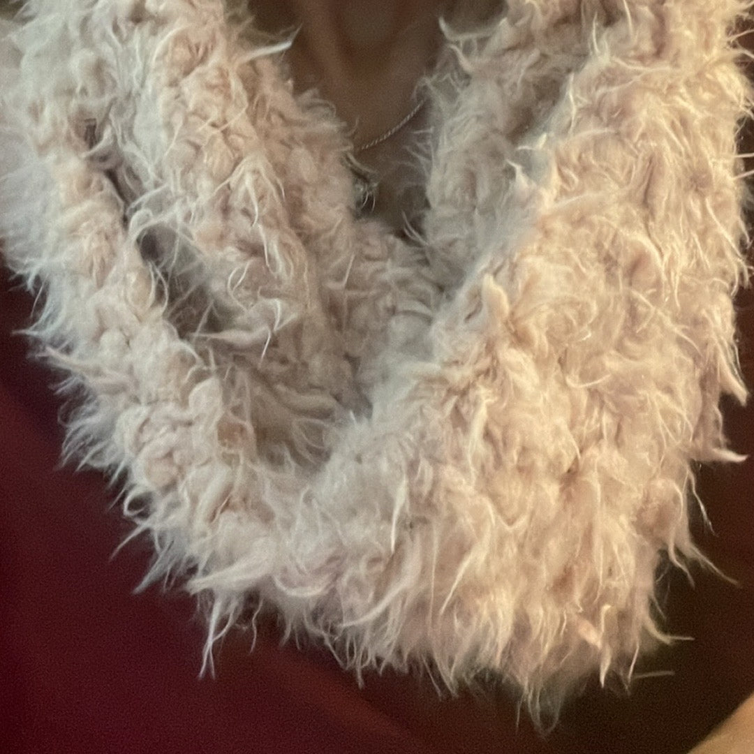 Shaggy Faux Sherling Infinity Scarf