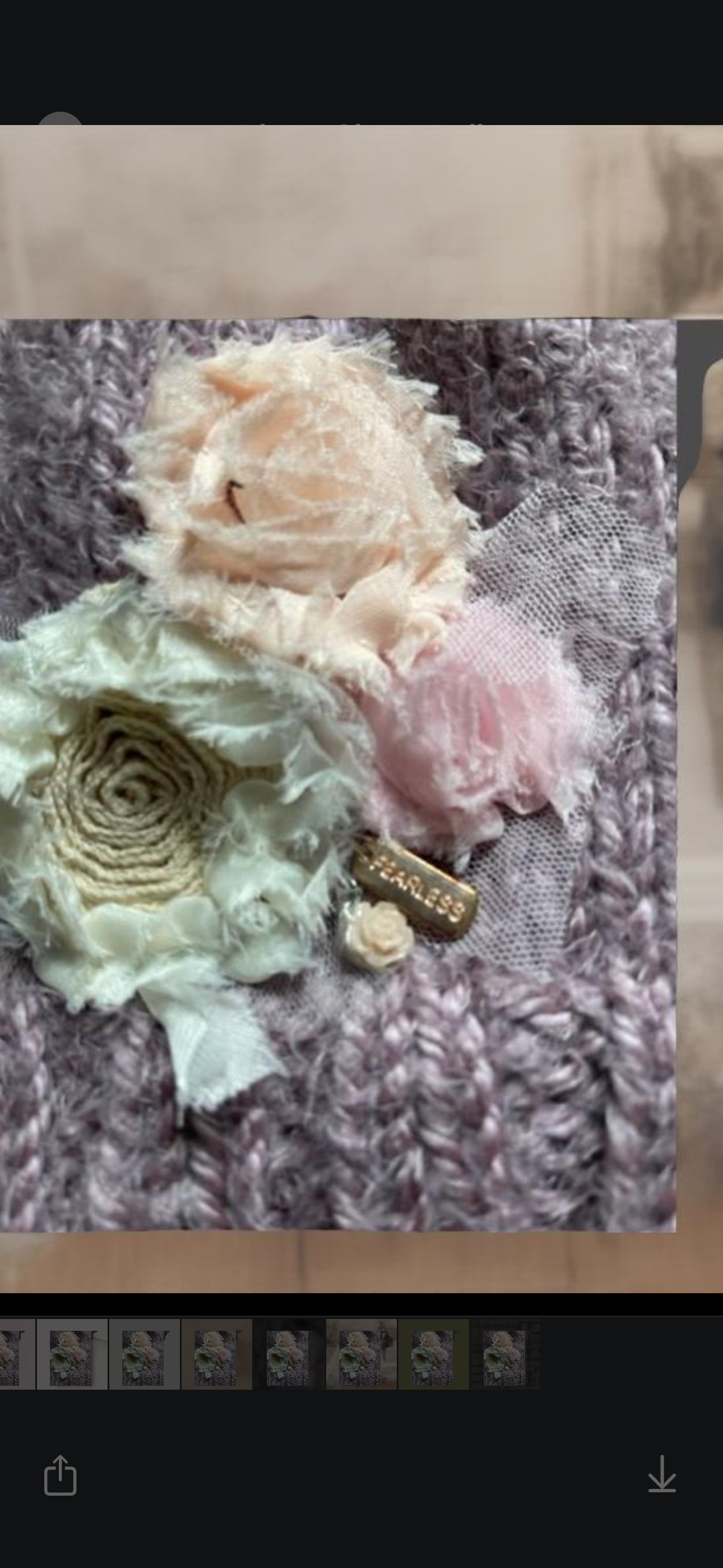 Fearless Flower Hand-Knit Hat