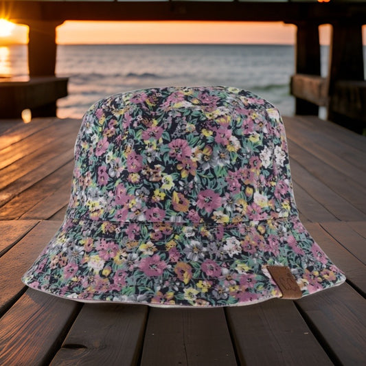 CC Floral Print Reversible Bucket Hat