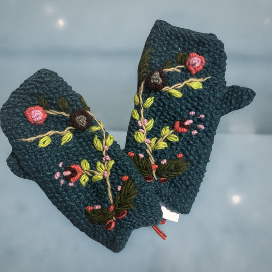 Embroidered Wool Hand Warmer