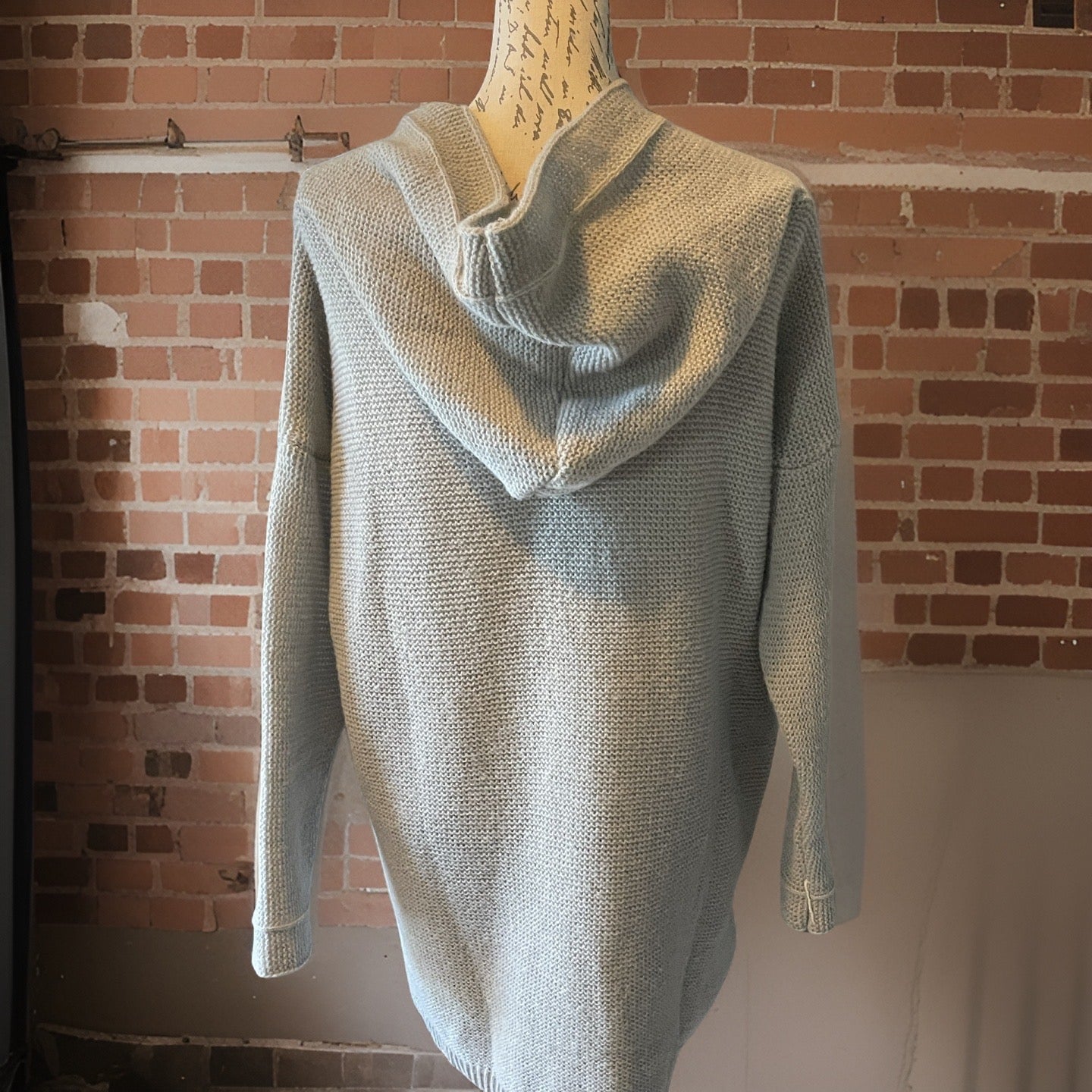 Hooded Cardigan with Two Button closure