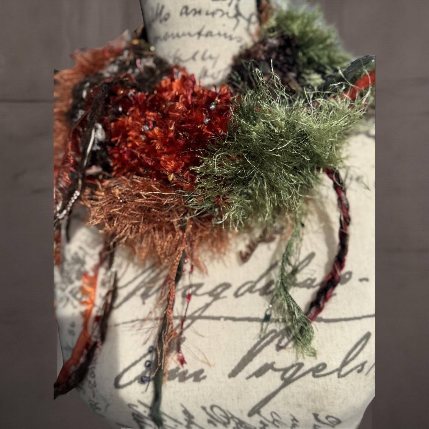 Fall for You Hand-Knitted Scrap Scarf