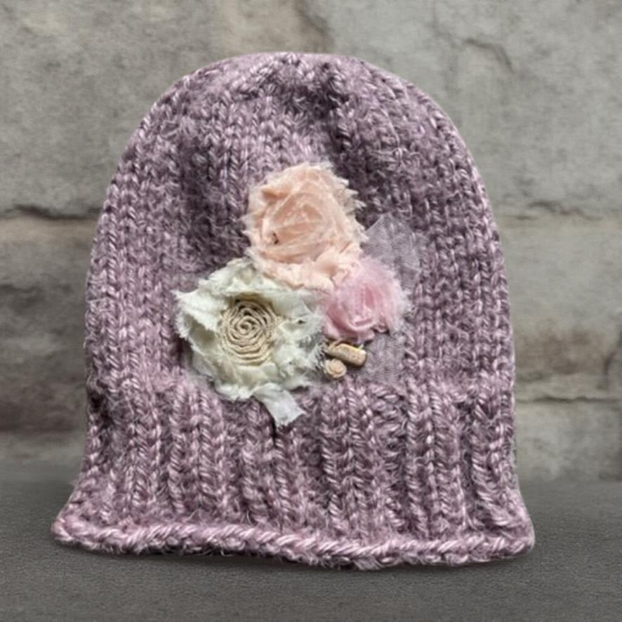 Fearless Flower Hand-Knit Hat