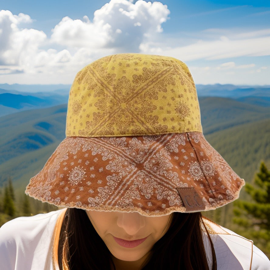 Paisley Bandana CC Bucket Hat