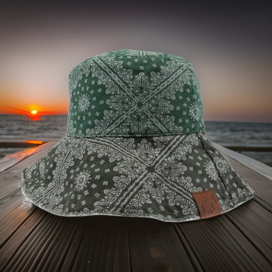 Paisley Bandana CC Bucket Hat