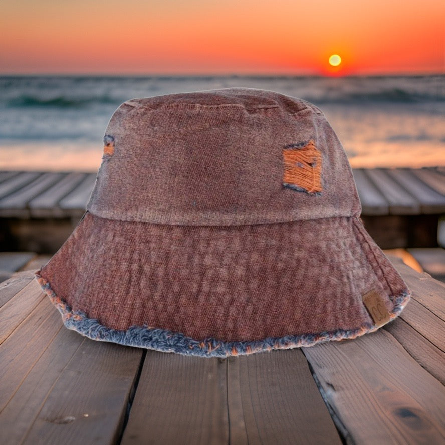 CC Stone Washed Denim Bucket Hat